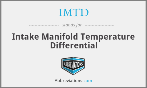 IMTD - Intake Manifold Temperature Differential