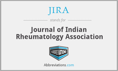 JIRA - Journal of Indian Rheumatology Association