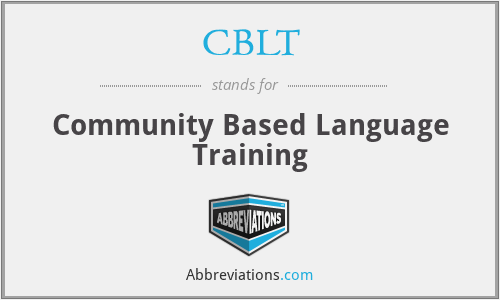 CBLT - Community Based Language Training
