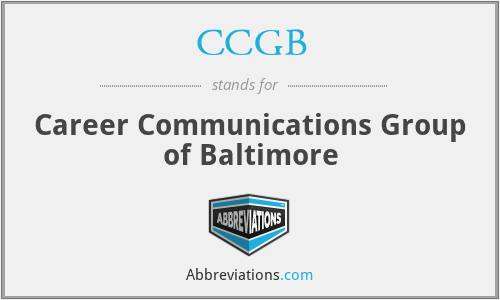 CCGB - Career Communications Group of Baltimore
