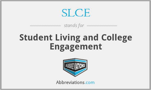 SLCE - Student Living and College Engagement