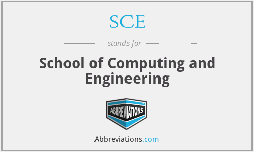 SCE - School of Computing and Engineering
