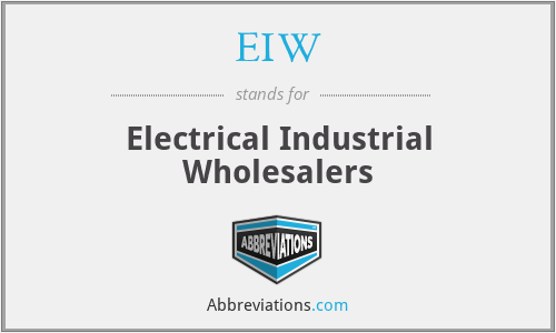 EIW - Electrical Industrial Wholesalers