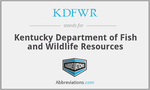 KDFWR - Kentucky Department of Fish and Wildlife Resources
