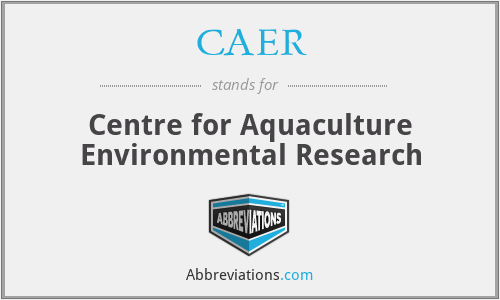 CAER - Centre for Aquaculture Environmental Research