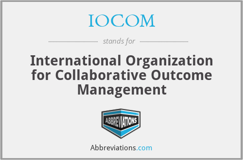 IOCOM - International Organization for Collaborative Outcome Management