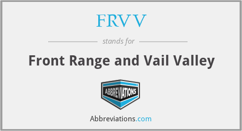 FRVV - Front Range and Vail Valley