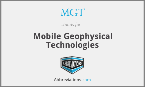 MGT - Mobile Geophysical Technologies