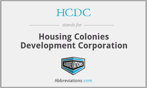 HCDC - Housing Colonies Development Corporation