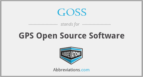GOSS - GPS Open Source Software