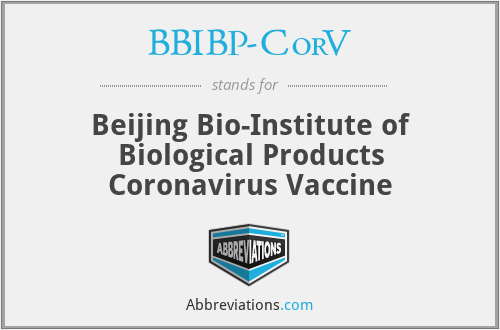 BBIBP-CorV - Beijing Bio-Institute of Biological Products Coronavirus Vaccine