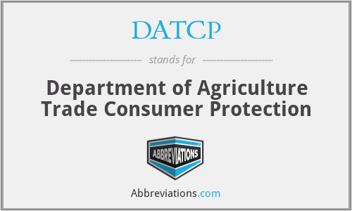 DATCP - Department of Agriculture Trade Consumer Protection