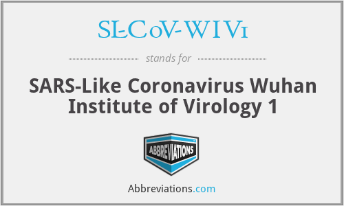 SL-CoV-WIV1 - SARS-Like Coronavirus Wuhan Institute of Virology 1