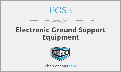 EGSE - Electronic Ground Support Equipment