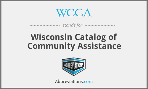 WCCA - Wisconsin Catalog of Community Assistance