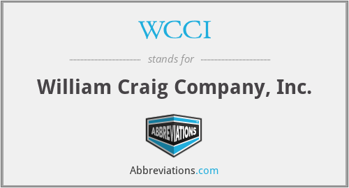WCCI - William Craig Company, Inc.