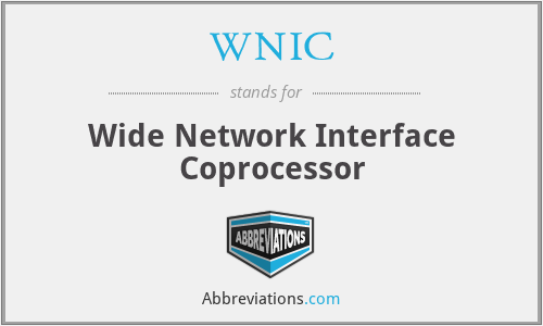 WNIC - Wide Network Interface Coprocessor