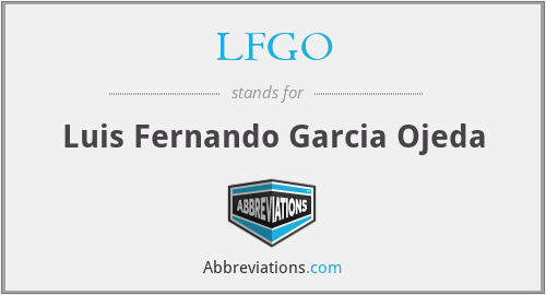 LFGO - Luis Fernando Garcia Ojeda