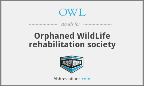 OWL - Orphaned WildLife rehabilitation society