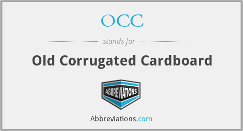 OCC - Old Corrugated Cardboard