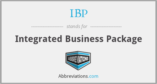IBP - Integrated Business Package