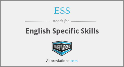 ESS - English Specific Skills