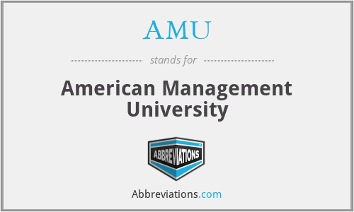 AMU - American Management University
