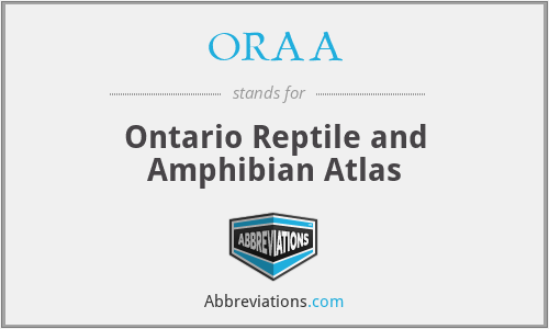 ORAA - Ontario Reptile and Amphibian Atlas