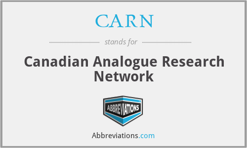 CARN - Canadian Analogue Research Network