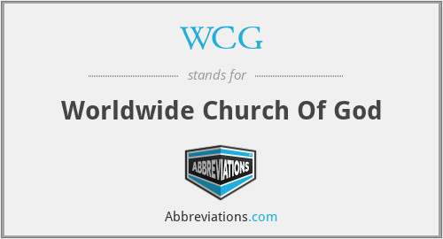 WCG - Worldwide Church Of God