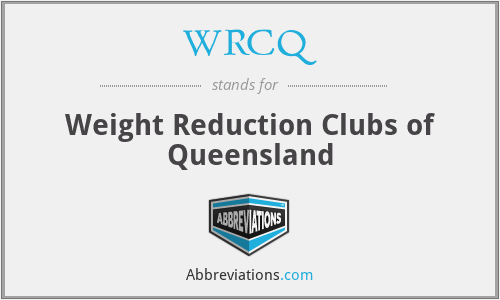 WRCQ - Weight Reduction Clubs of Queensland