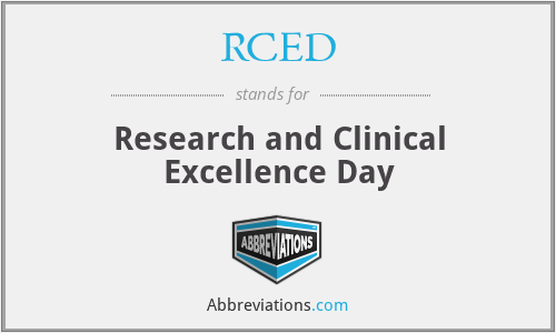 RCED - Research and Clinical Excellence Day