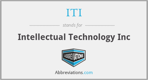 ITI - Intellectual Technology Inc