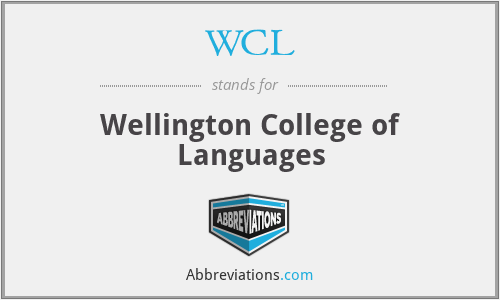 WCL - Wellington College of Languages
