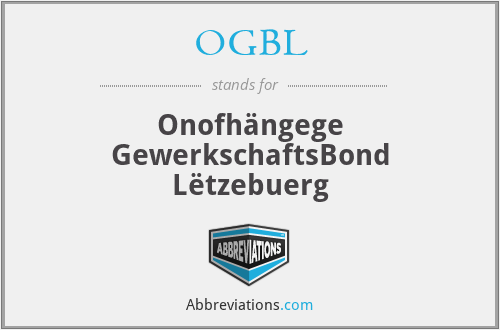 OGBL - Onofhängege GewerkschaftsBond Lëtzebuerg
