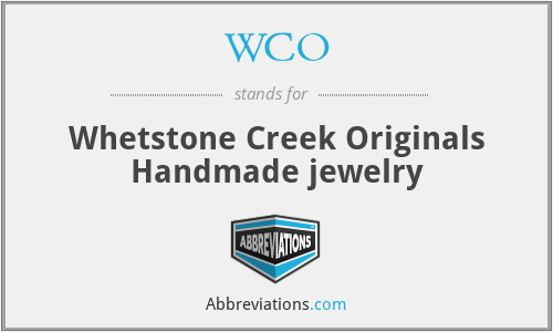 WCO - Whetstone Creek Originals Handmade jewelry