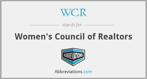 WCR - Women's Council of Realtors