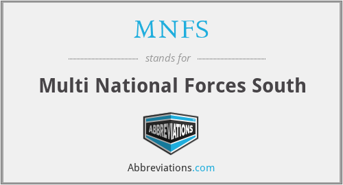 MNFS - Multi National Forces South