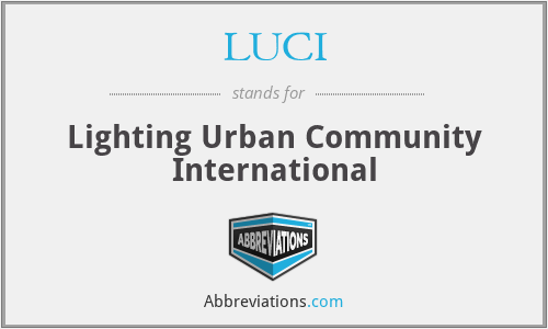 LUCI - Lighting Urban Community International