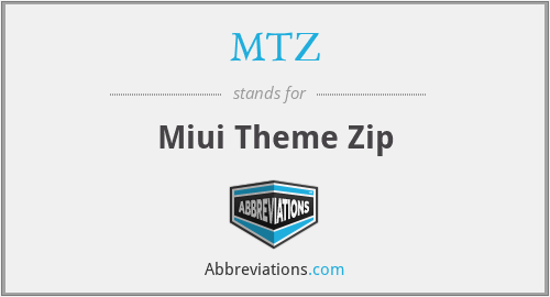 MTZ - Miui Theme Zip