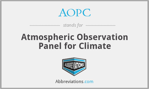 AOPC - Atmospheric Observation Panel for Climate