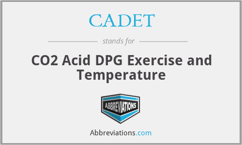 CADET - CO2 Acid DPG Exercise and Temperature