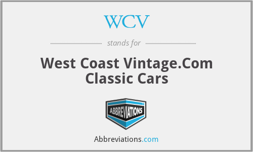 WCV - West Coast Vintage.Com Classic Cars