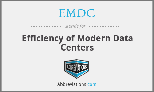 EMDC - Efficiency of Modern Data Centers