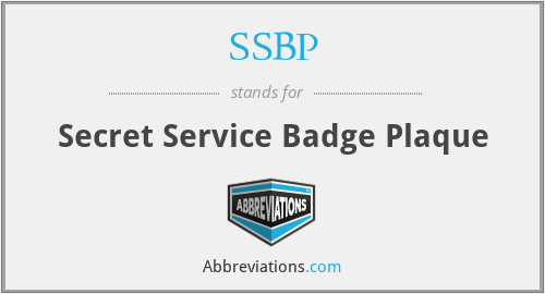 SSBP - Secret Service Badge Plaque