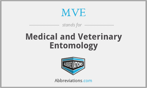 MVE - Medical and Veterinary Entomology