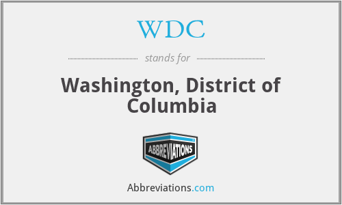 WDC - Washington, District of Columbia
