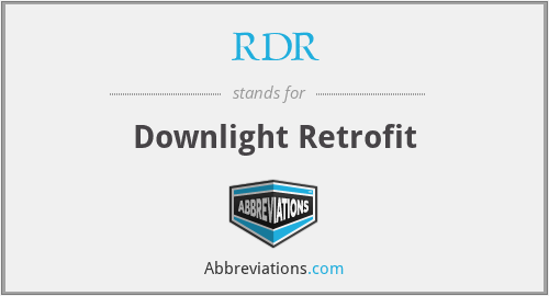 RDR - Downlight Retrofit