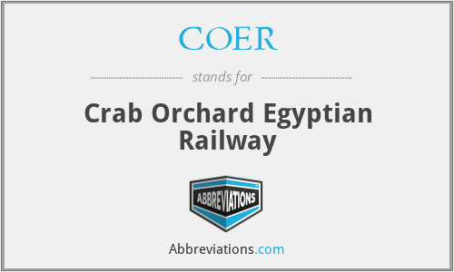COER - Crab Orchard Egyptian Railway