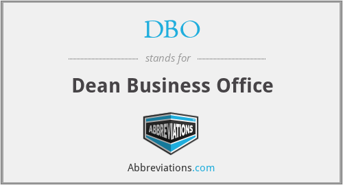 DBO - Dean Business Office